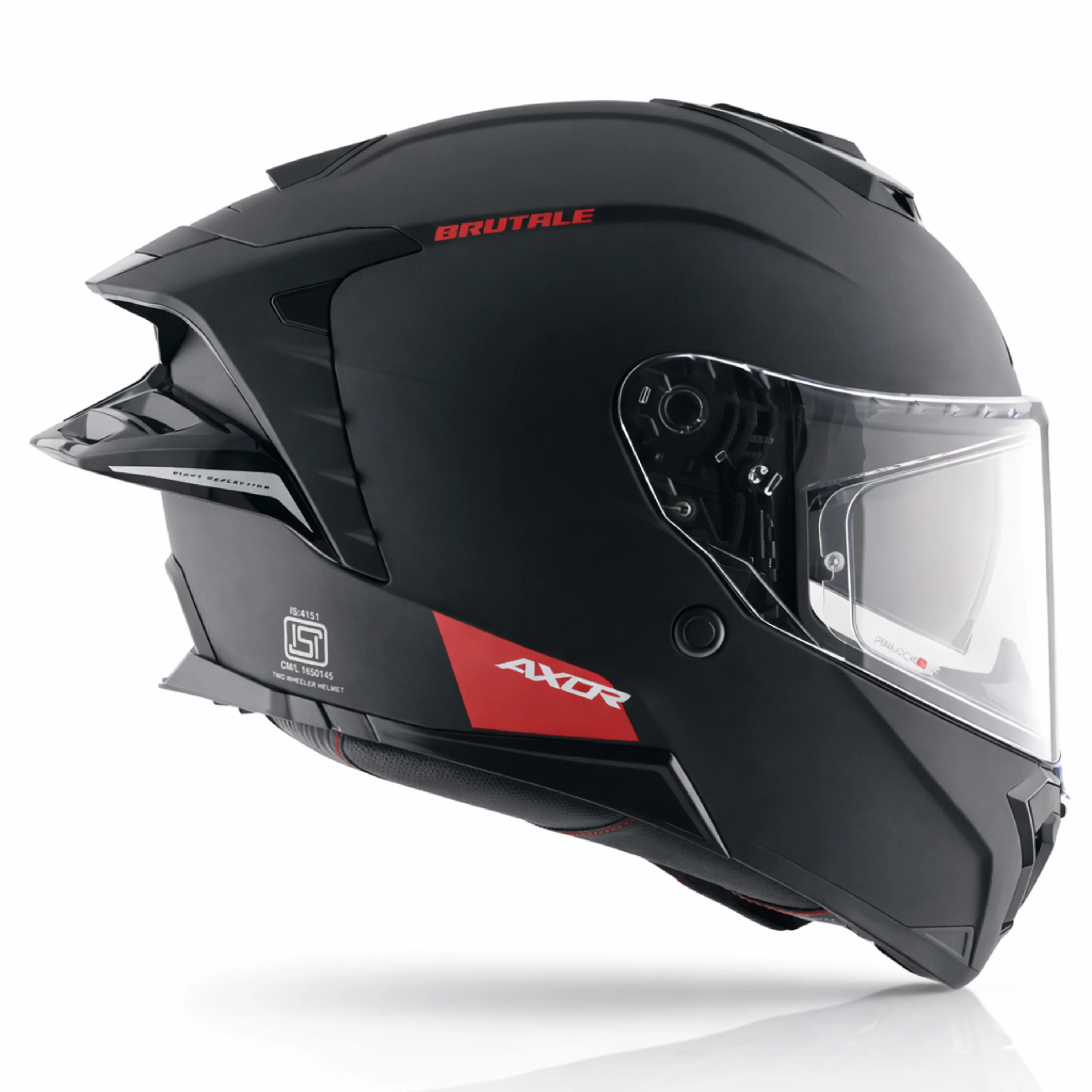 Brutale Solid Colors Dual Spoiler Helmet - Image 15