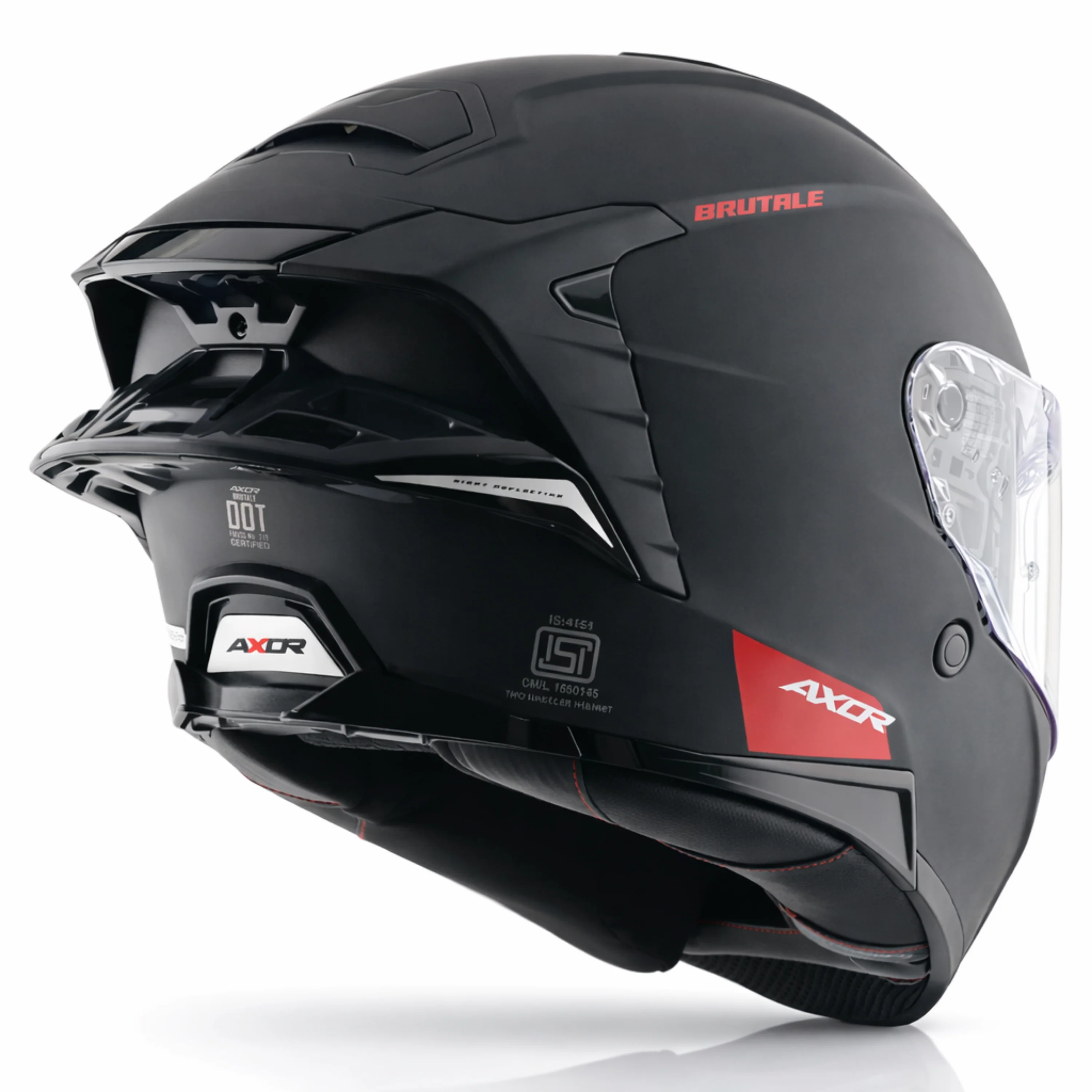 Brutale Solid Colors Dual Spoiler Helmet - Image 16